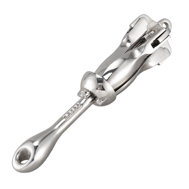 New Design Best Selling 5kg 10kg 3.2kg 1.5kg Stainless Steel Folding Anchor Boat Anchors With Four Tines Marine Accessories