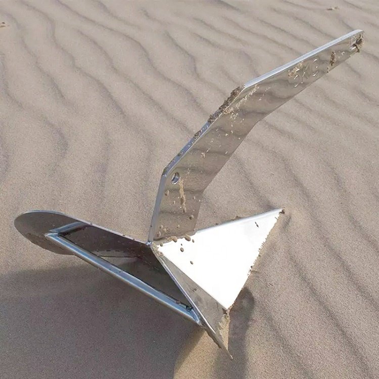 Manufacturer Factory Supply Mirror Polish Marine Delta Stainless Steel Boat Anchor Navy Ship Anchors Sale Marine Anchor