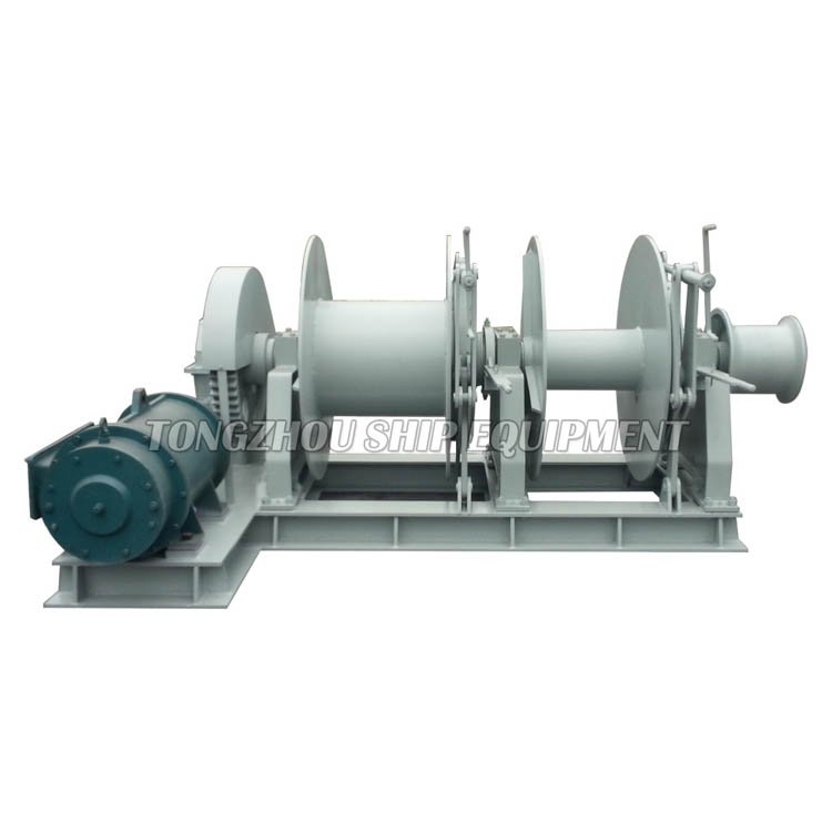Hydraulic Line Pulling Marine Spooling Slipway Shrimp Boat Winch 100 Ton