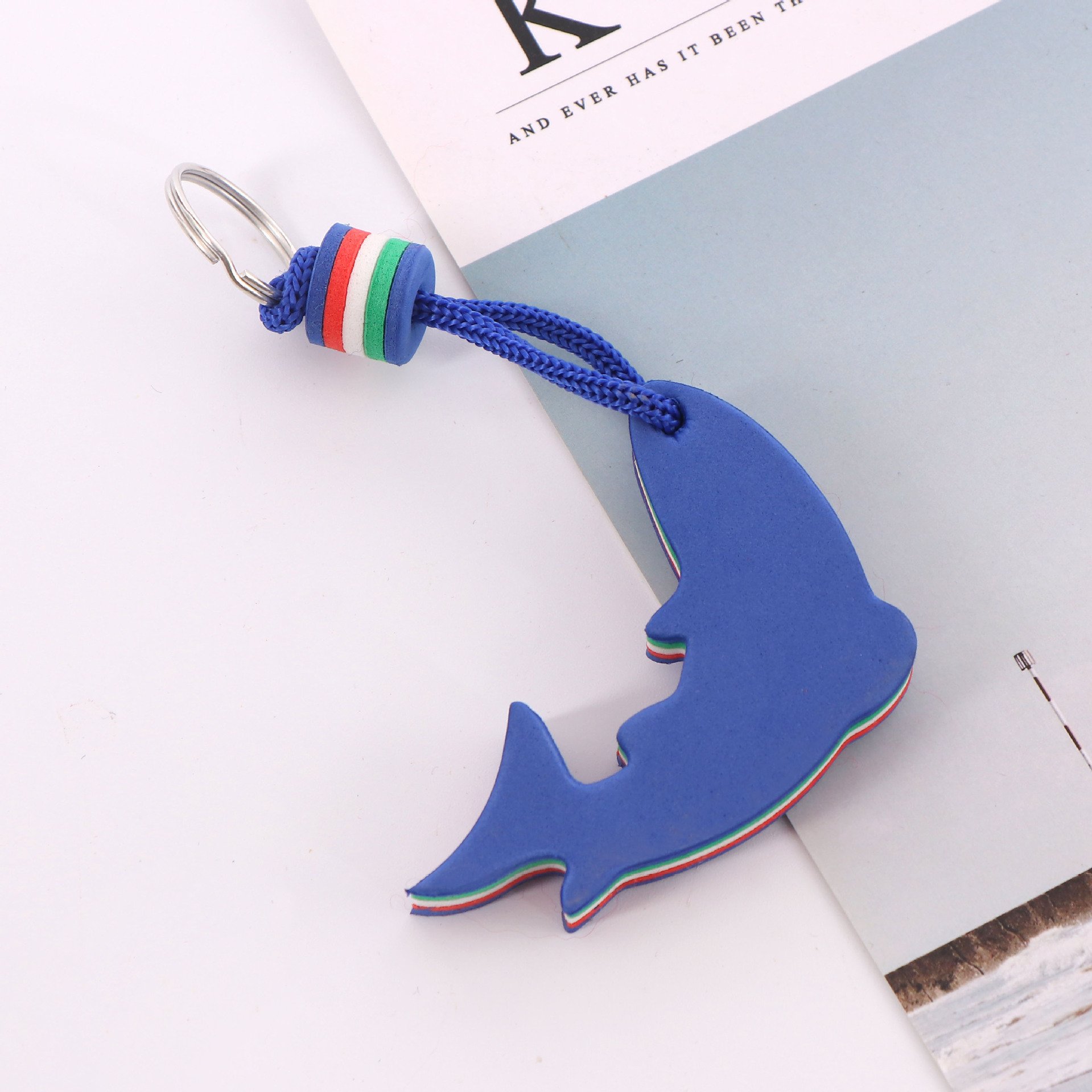 Boat Floating Key Chain Novelty Storage Keychain Water Sports Sailing Anchor Dolphin Buoy Shaped Buoyant Keys Ring