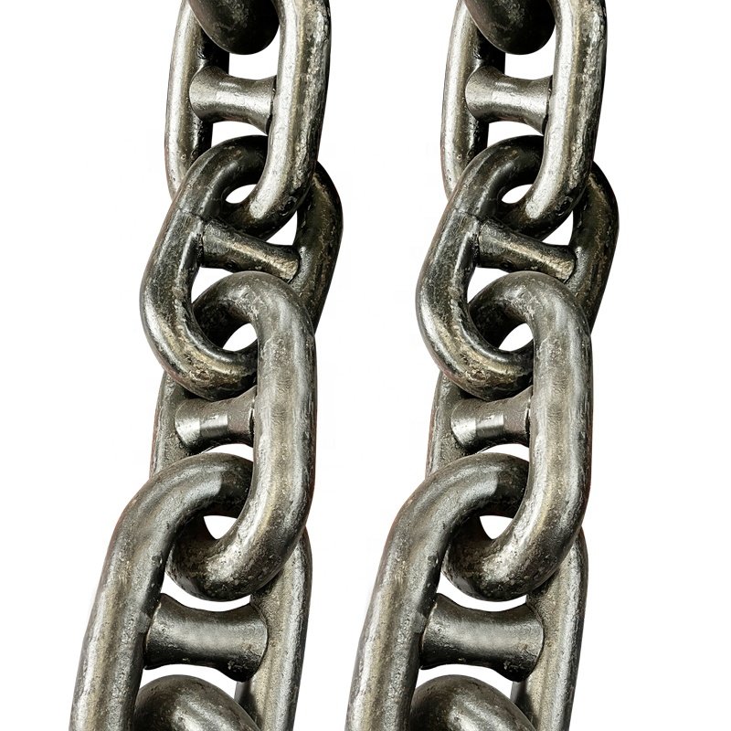 Factory Sale Steel 34mm Link Chain Stud Link Marine Anchor Chains