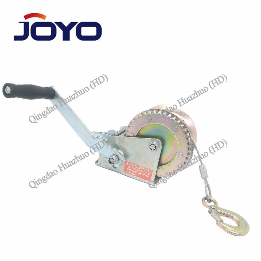 Hand Winches Hand Crank Boat Portable Cable Pulling Winch Cable Puller with Wire Rope or Strap,ISO9001:2015,CE Certificate