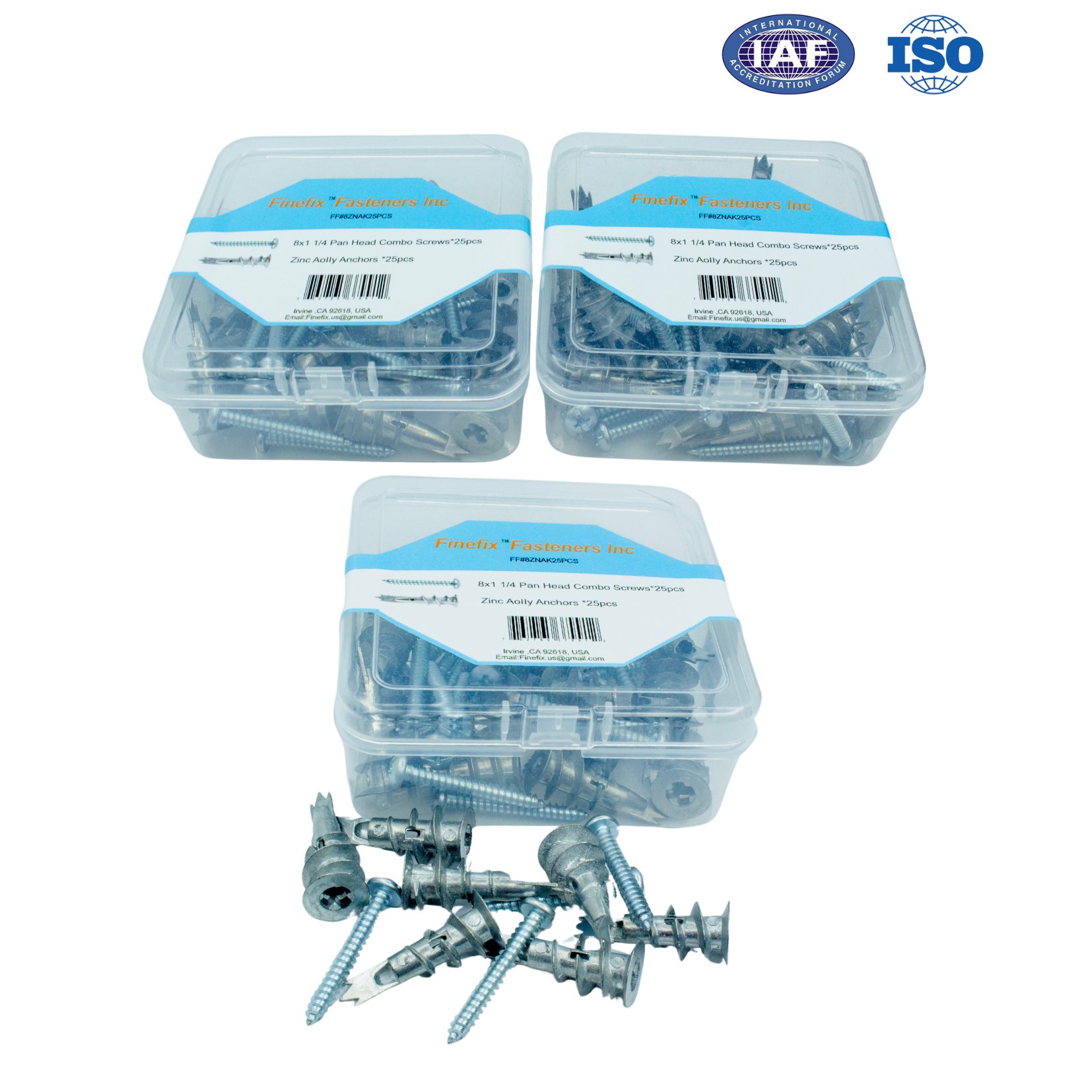 Heavy Duty Zinc Self-Drilling Drywall Anchors With Screw Kit Perfect For Wall Mounting Shelve Picture Frames And Home Decoration