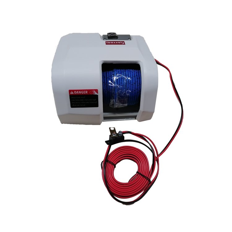 12V Boat Anchor Fisherman Pontoon Winches Portable Electric Anchor Winch Sea Water Fishing Anchor Winch with Wireless GDYAC25SW
