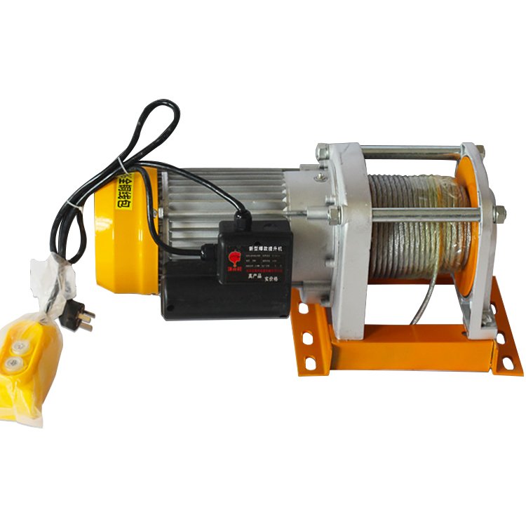 Low Noise Aluminum Shell 110v 220v 380v 440v Volts 500kg 1500kg 1.5 2.5 3 Ton Wire Rope Mini Lift Hoist Electric Winch