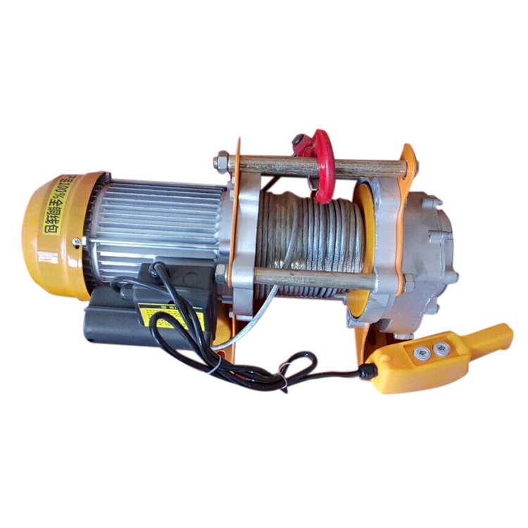 Low Noise Aluminum Shell 110v 220v 380v 440v Volts 500kg 1500kg 1.5 2.5 3 Ton Wire Rope Mini Lift Hoist Electric Winch