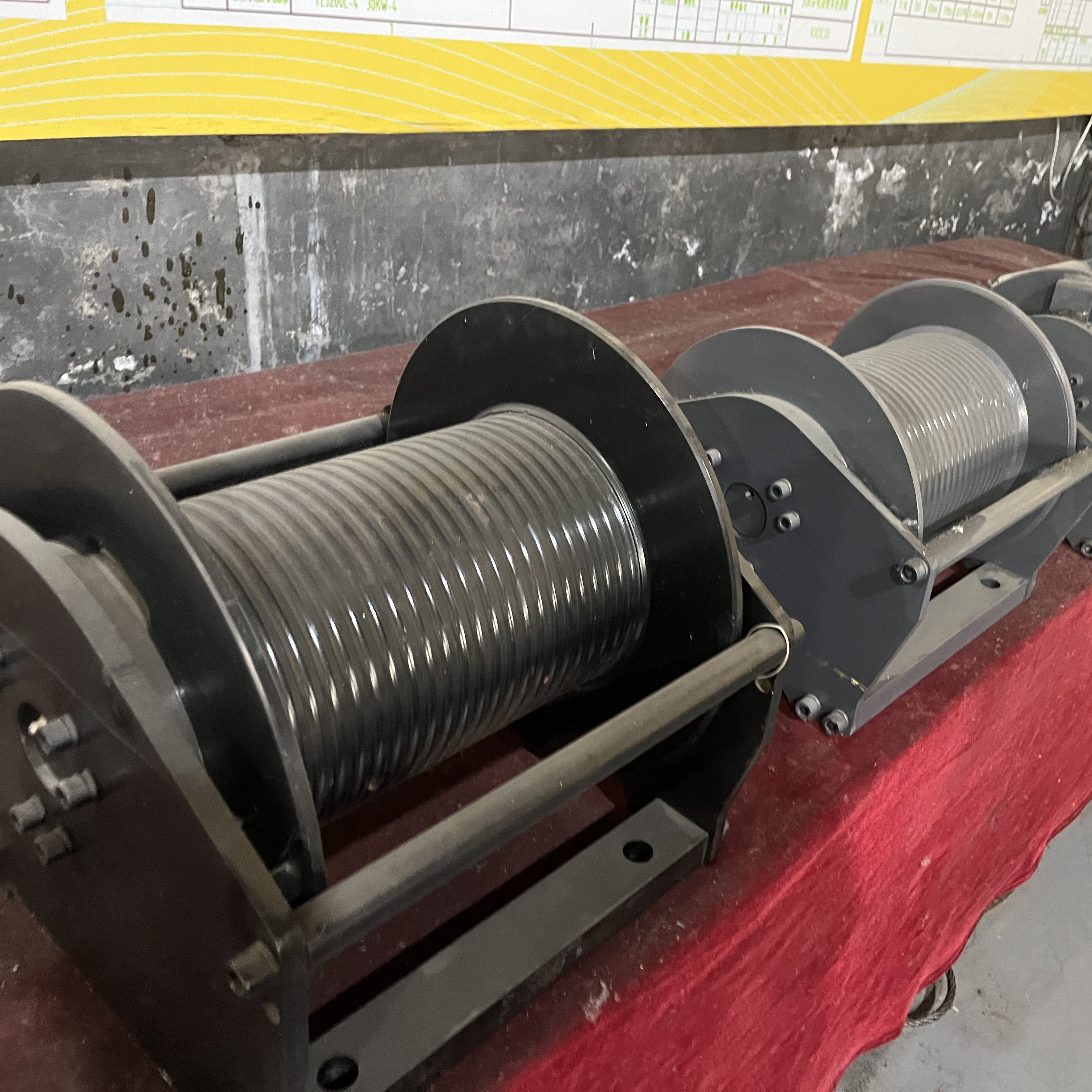 Heavy Load Ship Hydraulic Single Drum Double Drum Hydraulic Marine Winches Support Customization