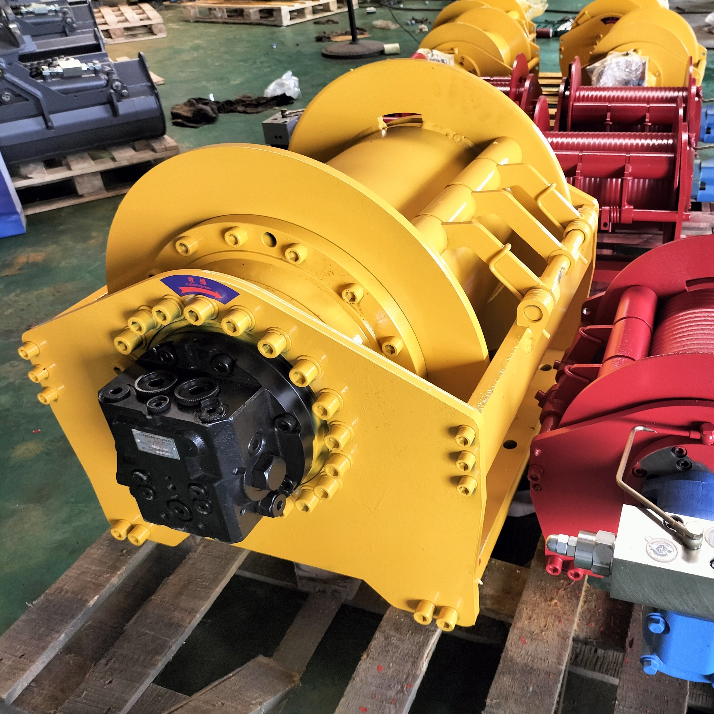Heavy Load Ship Hydraulic Single Drum Double Drum Hydraulic Marine Winches Support Customization