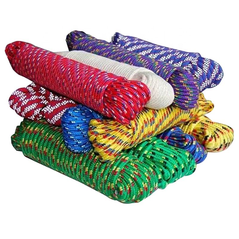 High Quality 4-20mm Braided Nylon PP Rope Customizable Rayon Model PE Polyester Rope Packing Rope