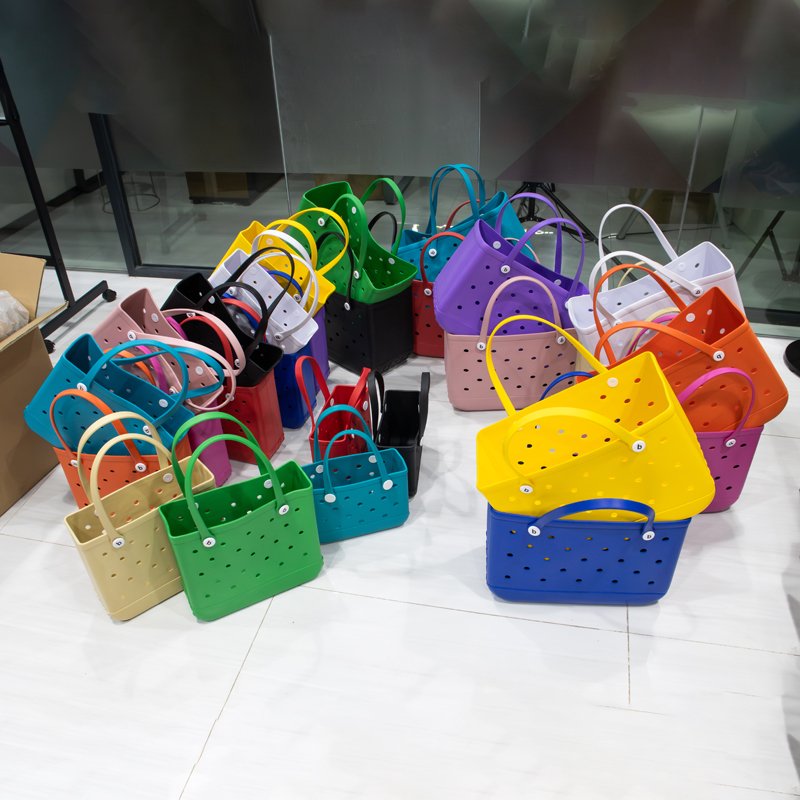 Wholesale Fashion New Summer 2024 Handbags Women Small Eva Bag Bag Silicone Beach Tote Rubber Bags