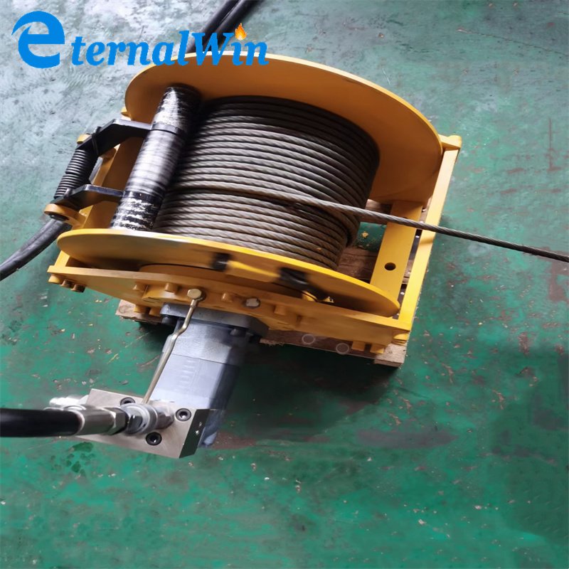 Reducer Pulling Winch Hydraulic Winch 5 Ton Hydraulic Truck Winch for Cargo Lifting