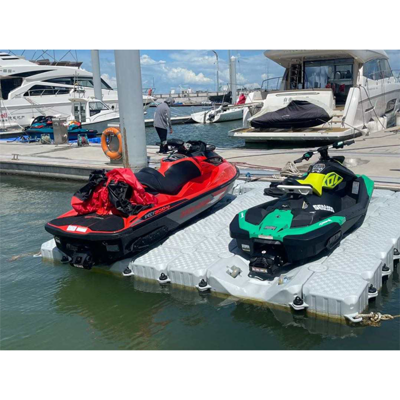 New Style Boat Lift Dock Plastic Pontoon Floating Jet Ski with Rollers Factory Sale