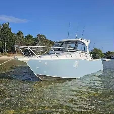 Cheap 7.5m Aluminum Boats Ships Cabin Fishing Sailing Yacht Fish Boat All Welded for Sale