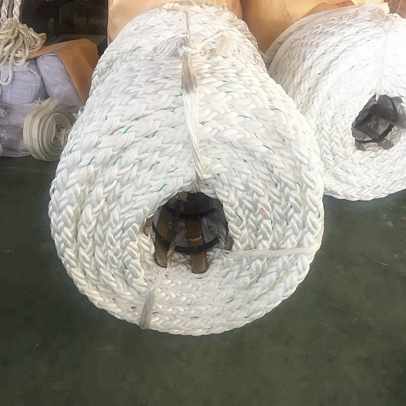 Marine Mooring Nylon Rope 8 Strand Boat Polyamide Rope