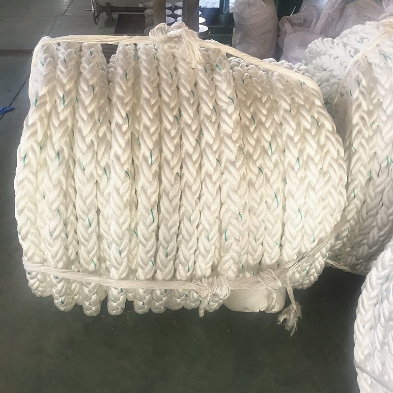 Marine Mooring Nylon Rope 8 Strand Boat Polyamide Rope