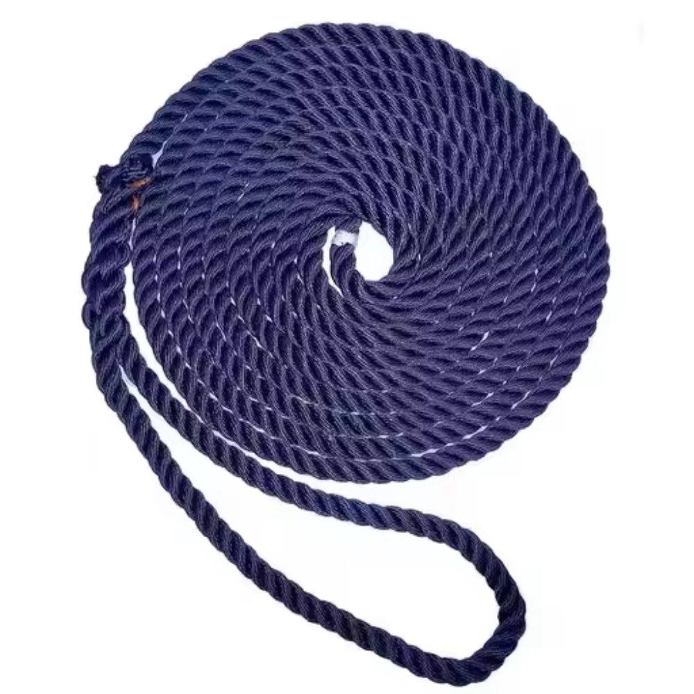 CNWAGNER Double Braided Dock Line Durable Nylon Mooring Rope for Sailing Yachts Boats Available in Polyester PP Marina Ship Use