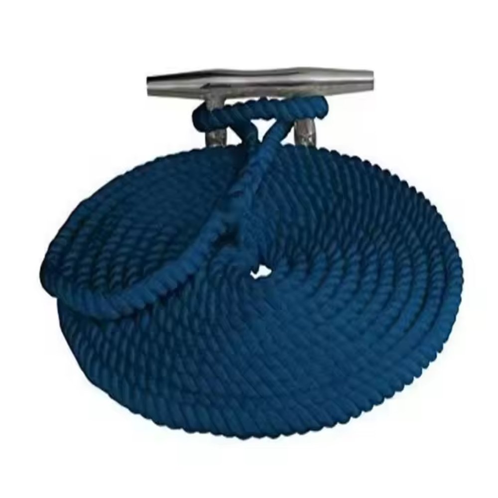 CNWAGNER Double Braided Dock Line Durable Nylon Mooring Rope for Sailing Yachts Boats Available in Polyester PP Marina Ship Use