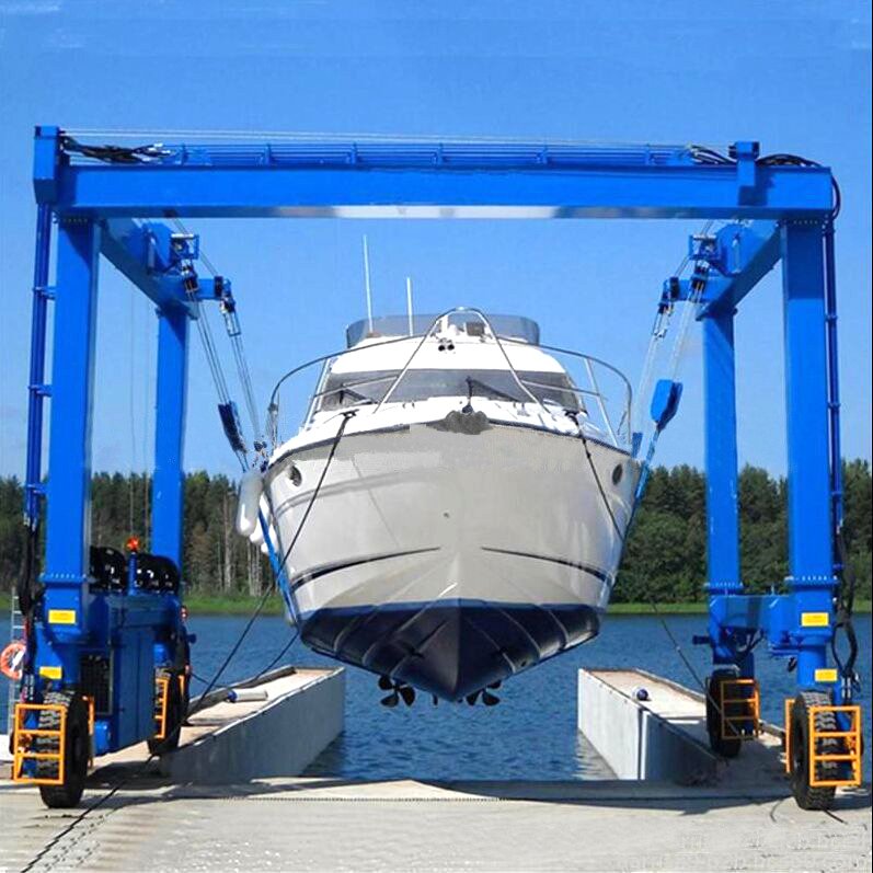 25-100 Ton Rubber Wheeled Mobile Marine Gantry Crane for Outdoor Engineering & Construction Machinery High-Quality for Sale