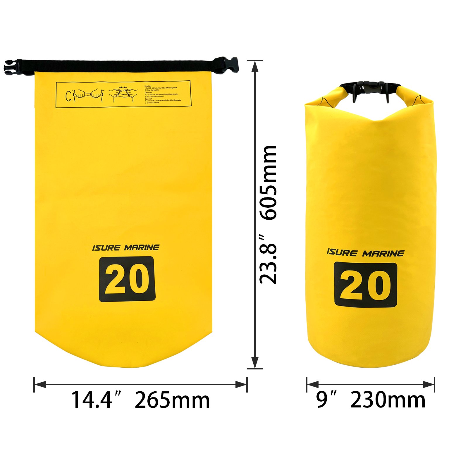 Sand Anchor System for PWC, Kayak, Small Boats - Includes Anchor Bag, Buoy,12' Line W/Snap Hook Waterproof Bag Set