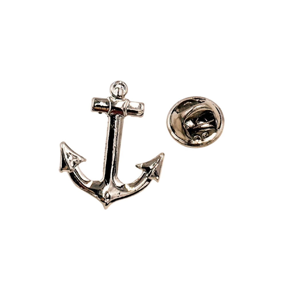 Custom 3D Gold Anchor Lapel Pin Anchor Brooch Lapel Pin