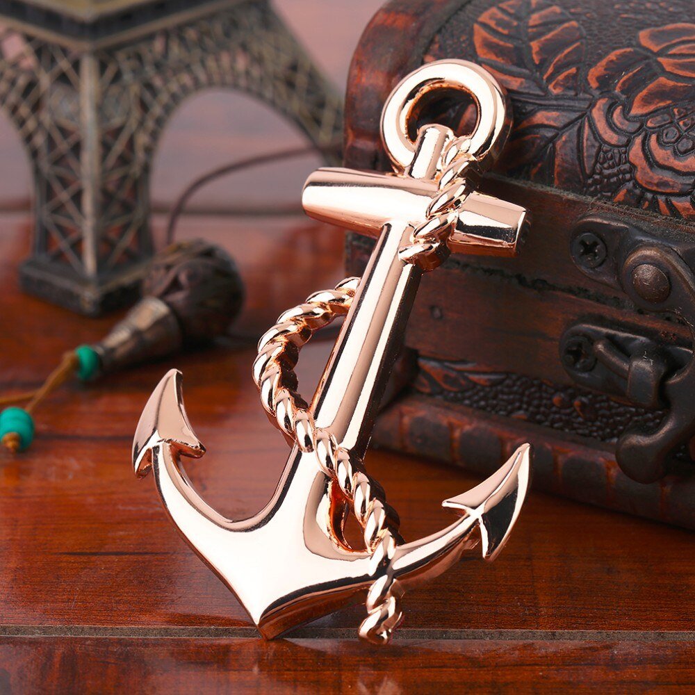 Custom 3D Gold Anchor Lapel Pin Anchor Brooch Lapel Pin