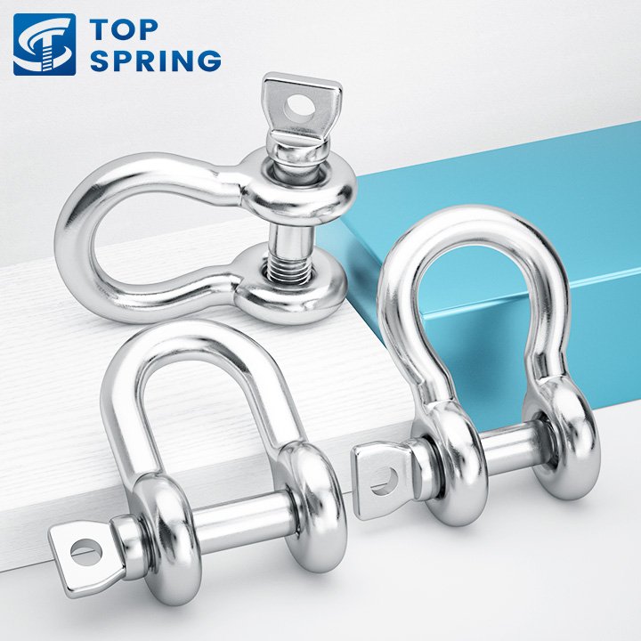 Best Selling D Type Bow Shackle Anchor Heavy Duty 304 Stainless Steel For Lifting Rigging
