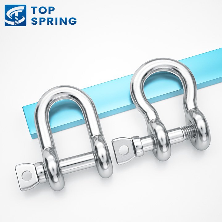 Best Selling D Type Bow Shackle Anchor Heavy Duty 304 Stainless Steel For Lifting Rigging