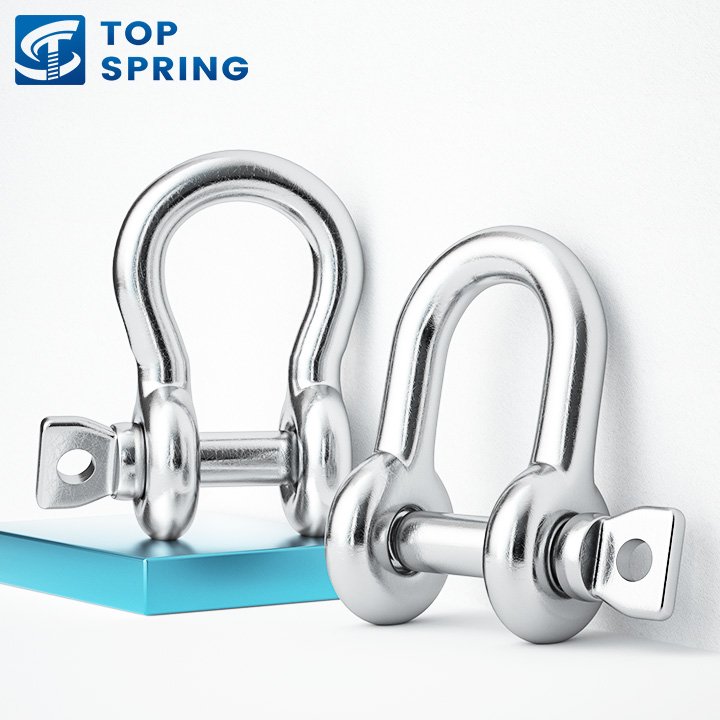 Best Selling D Type Bow Shackle Anchor Heavy Duty 304 Stainless Steel For Lifting Rigging