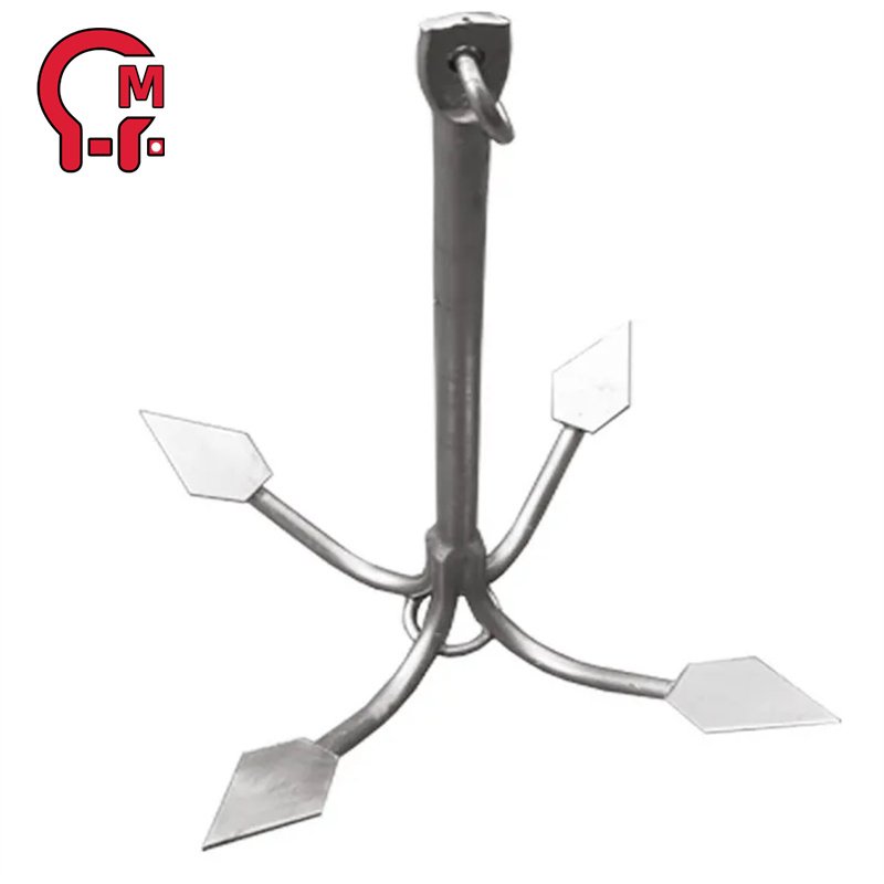 HLM Four Claws Anchor Surface Yacht Boat Marine Ship Grapple Anchor