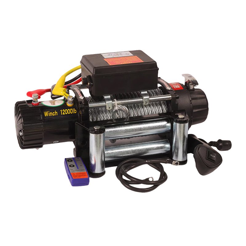 12000lbs 4x4 Manual Construction Material Lifting Hoist Anchor Moter Quiet Electric Winch