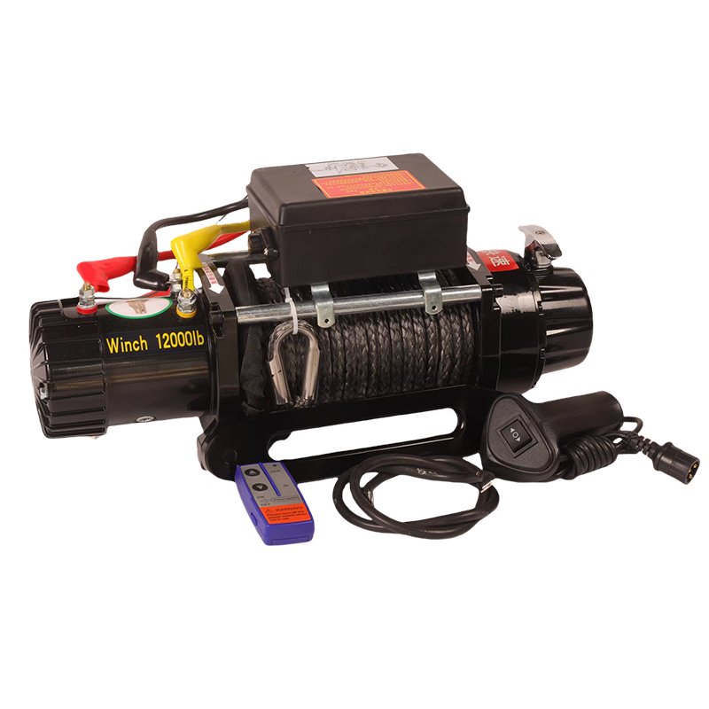 12000lbs 4x4 Manual Construction Material Lifting Hoist Anchor Moter Quiet Electric Winch