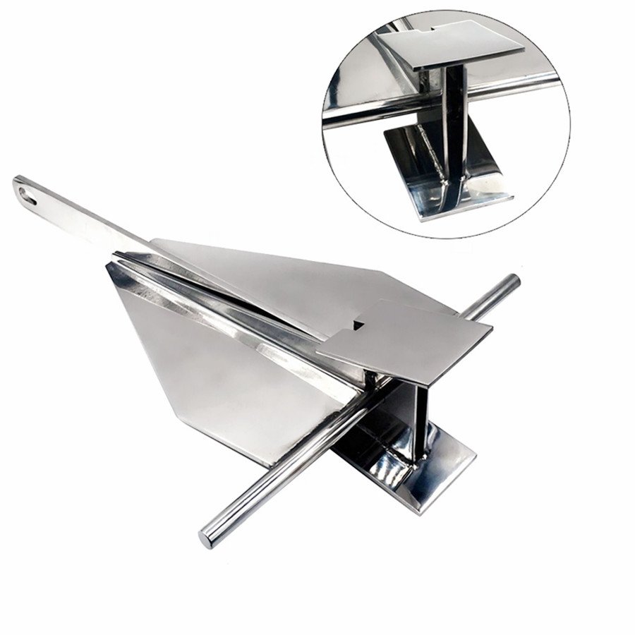 LARIN 2kg 316 Stainless Steel Marine Anchor Boat Anchor Danforth Anchor for Sale
