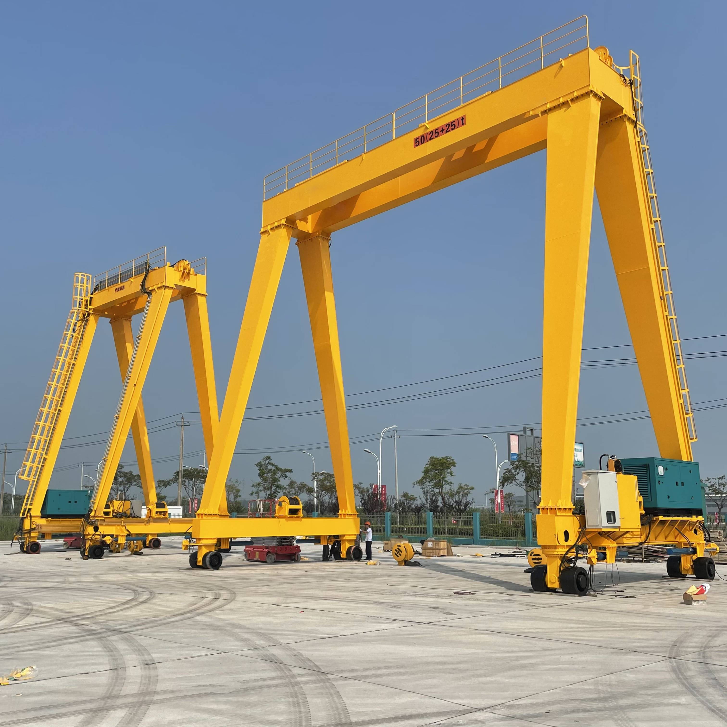 ISO Certified Mobile Rubber Tyre Gantry Crane (RTG) with Anti-Collision System 40ft/45ft Boat Lifting for Container Yards