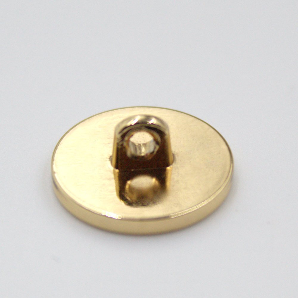 Metal Zinc Alloy Shank Round Button Gold Boat Anchor Sewing Button