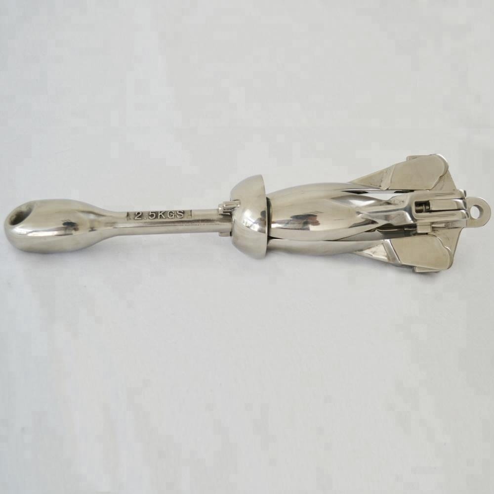 2.5kg 316 Stainless Steel Folding Anchor for Small Boat