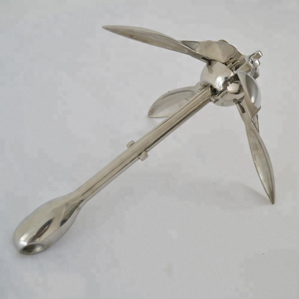 2.5kg 316 Stainless Steel Folding Anchor for Small Boat