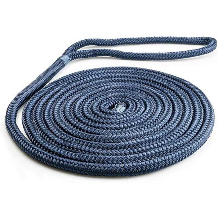 Hot Sales Boat Accessories Nylon Double Braided Boat Safety Marine Rope Dock Line
