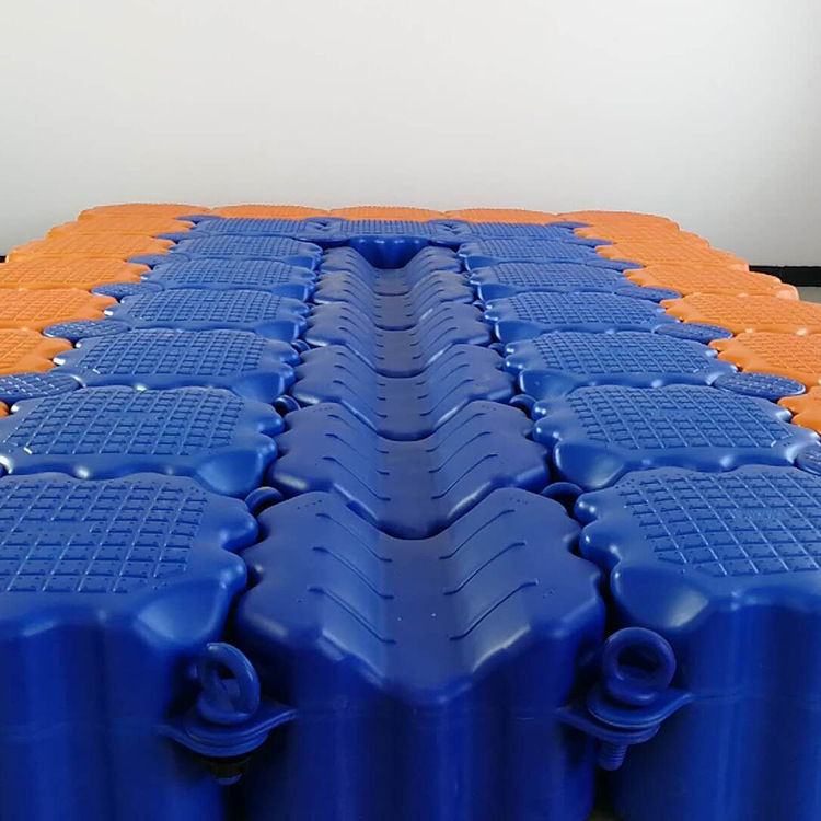 V-Shaped Floating Dock for Jet Skis Micro-Boats Durable HDPE Plastic Pontoon with Anchor Down Piston Feature Marine Application
