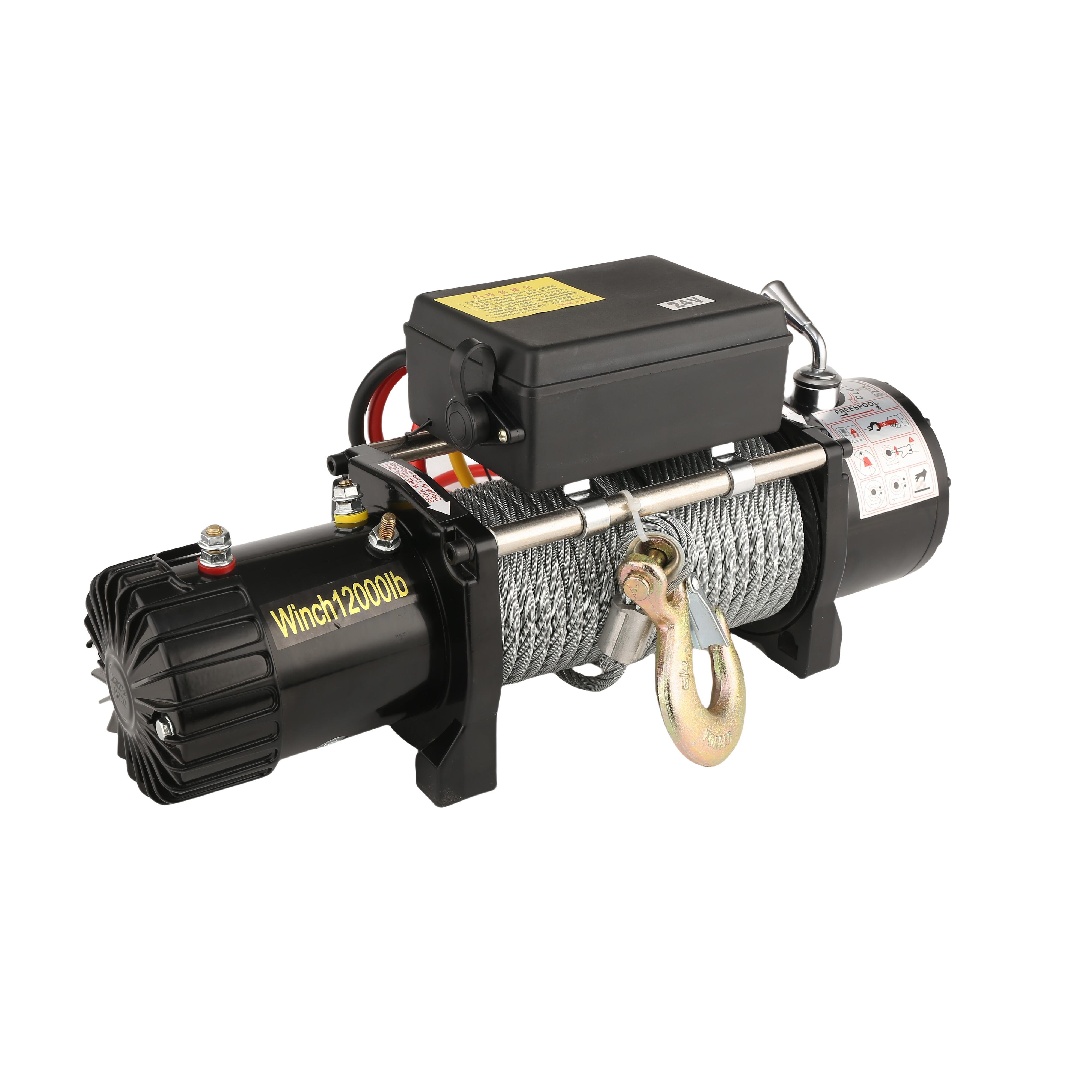 12V Winches 12000lbs Winch Electric Winch 3 Ton for Car 4X4 Off-Road with Remote Control