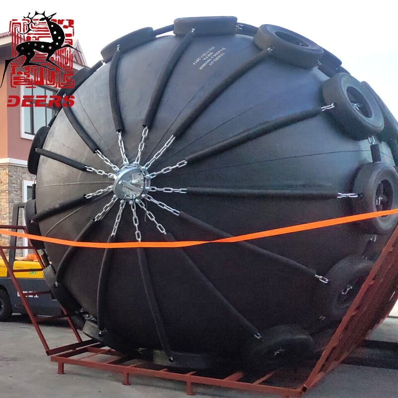 Marine Vessel Ship Yokohama Pneumatic Rubber Fender with Tyre and Chain Supplier