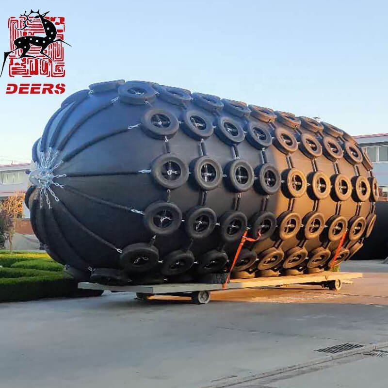 Marine Vessel Ship Yokohama Pneumatic Rubber Fender with Tyre and Chain Supplier