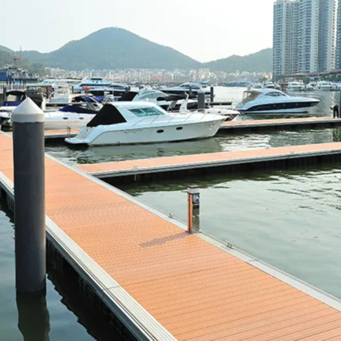 Aluminum Alloy Frame Pontoon Dock Bridge Platform Aluminum Marina Floating Boat Docks