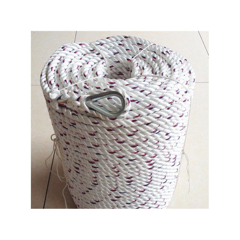 8 Strand Braided Nylon PU Anchor Rope Line Marine Boat Mooring Rope