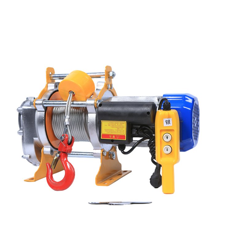 Low Noise Aluminum Shell 110v 220v 380v 440v Volts 500kg 1500kg 1.5 2.5 3 Ton Wire Rope Mini Lift Hoist Electric Winch