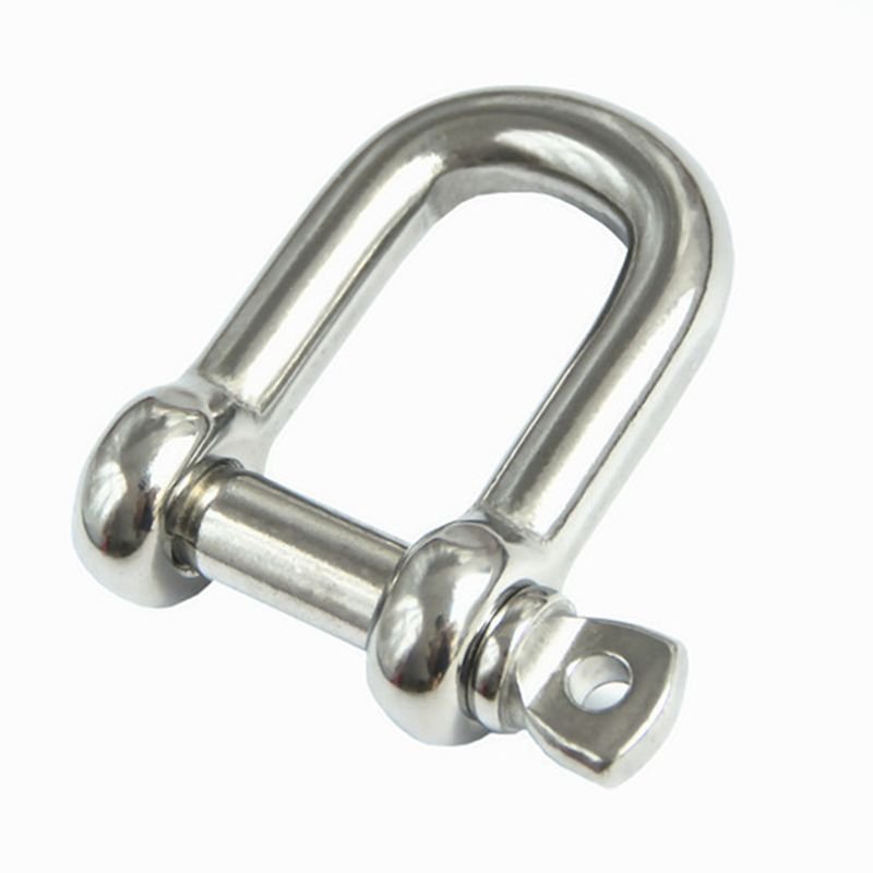 Europe Type D Shackle Stainless Steel Metal D Shackle 304 316 Marine Boat Anchor Shackle