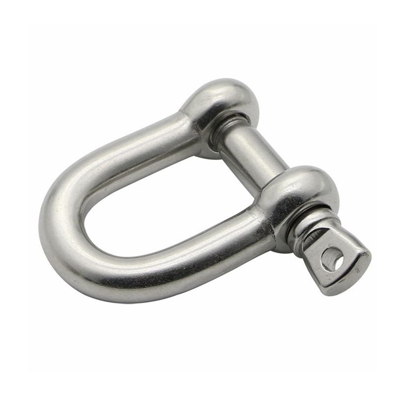 Europe Type D Shackle Stainless Steel Metal D Shackle 304 316 Marine Boat Anchor Shackle