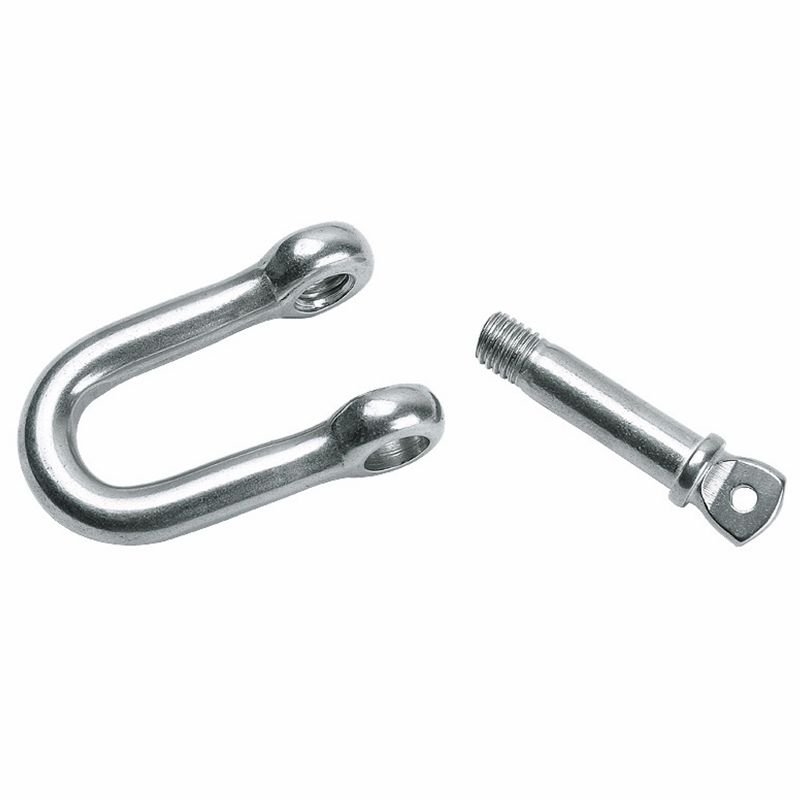 Europe Type D Shackle Stainless Steel Metal D Shackle 304 316 Marine Boat Anchor Shackle