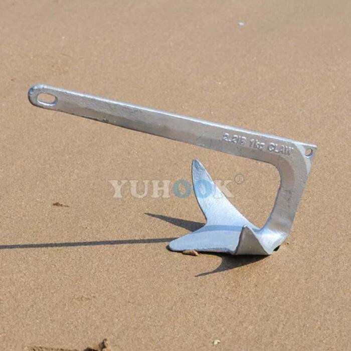 Hot Dip Galvanized Bruce Anchor Sea Claw Anchor Boat Anchor for Yacht Small Boat