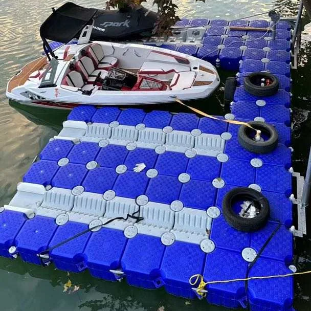 HDPE Motorboat Floating Pontoon Cubes Plastic Floating Dock Bridge Water Platform