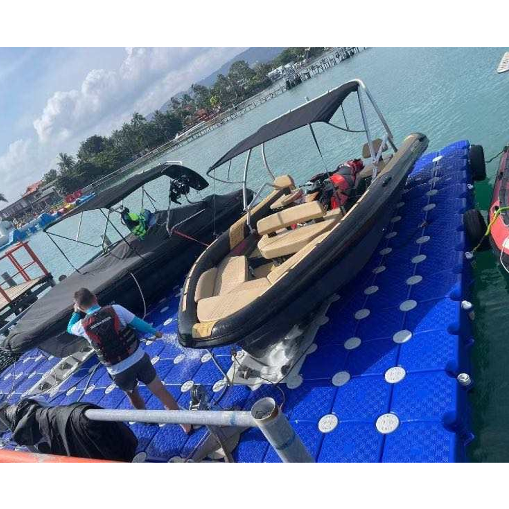 HDPE Motorboat Floating Pontoon Cubes Plastic Floating Dock Bridge Water Platform